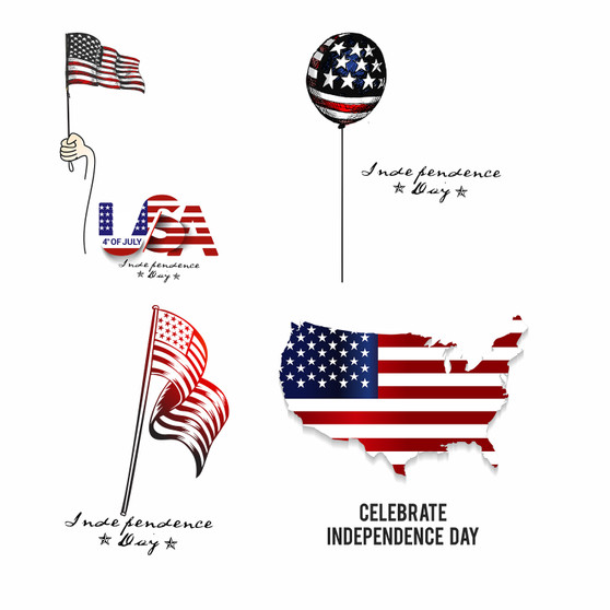 Pastele Independence Day Collection Printable Editable Instant Digital Download 300 Dpi PNG EPS File Megabundle Illustrations Cute Hand Drawn Images Sticker for Fabric Clothing Embroidery Decoration Commercial Personal Use