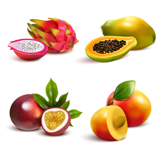Pastele Tropical Fruits Clipart Digital File Download Printable Colorful Digital Art Instant Download for Clothing Cards & invitations Stickers Mugs Stamps Candles Posters Signs Labels Stationary Scrapbooking Party Supplies