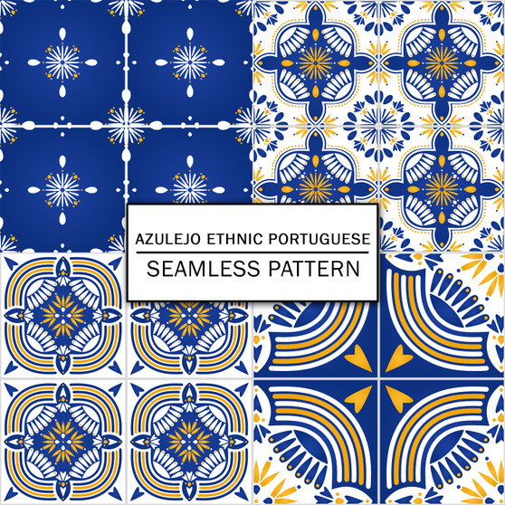 Pastele Azulejo Ethnic Portuguese Seamless Pattern Digital Download PNG JPG High Resolution 300 Dpi Repeating Pattern Fill Background Editable Printable for Textile Fabric Wallpaper Wall Art Decor Paper Product Clothing Personal and Commercial Use