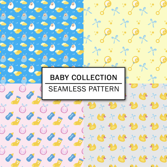 Pastele Baby Collection Seamless Pattern Digital Download PNG JPG High Resolution 300 Dpi Repeating Pattern Fill Background Editable Printable for Textile Fabric Wallpaper Wall Art Decor Paper Product Clothing Personal and Commercial Use