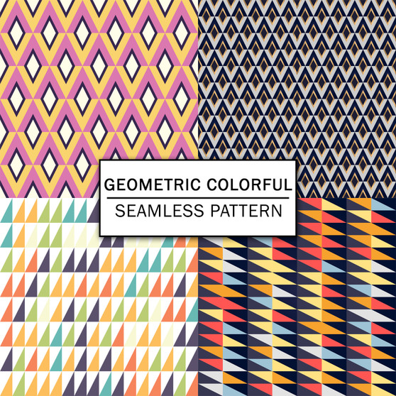 Pastele Geometric Colorful Seamless Pattern Repeating High Resolution Images PNG JPG 300 Dpi File Background Wallpaper Textile Fabric Clothing Editable Printable Personal Commercial Use Repeat Image Pattern Bundle Digital Paper Repeats