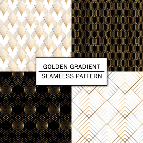 Pastele Golden Gradient Set of Seamless Pattern Repeating Images Background Instant Digital Download High Resolution PNG JPG 300 Dpi File Texture Editable Printable to Fabric Textile Digital Paper Repeat Image Surface Pattern Vector