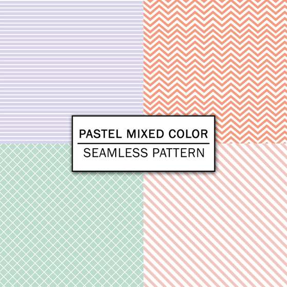 Pastele Pastel Mixed Color Seamless Pattern Digital Download PNG JPG High Resolution 300 Dpi Repeating Pattern Fill Background Editable Printable for Textile Fabric Wallpaper Wall Art Decor Paper Product Clothing Personal and Commercial Use