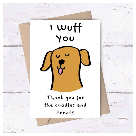 Pastele I Wuff You Valentine 6x4 Inch Greeting Card High Resolution Images Template Editable in Canva Instant Digital Download Easy Editing Custom Personalized Greeting Card Text Quotes Gift Parcel Birthday Graduation Printable Greeting Card