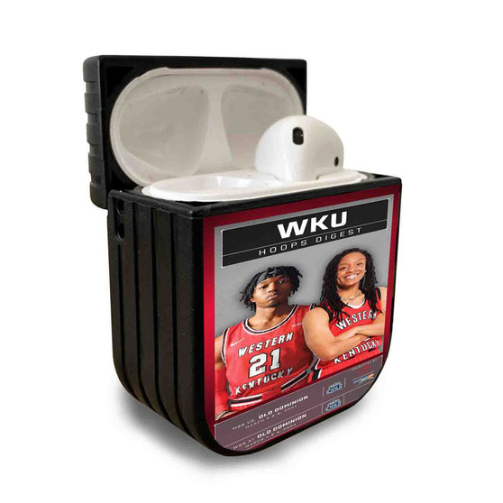 Pastele New Western Kentucky Hilltoppers Custom Personalized AirPods Case Apple AirPods Gen 1 AirPods Gen 2 AirPods Pro Protective Cover Sublimation