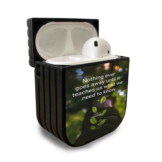 Pastele Best Positive Life Goes On Quotes Custom Personalized AirPods Case Apple AirPods Gen 1 AirPods Gen 2 AirPods Pro Protective Cover Sublimation