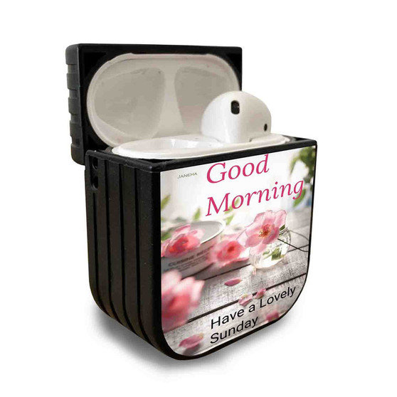 Pastele Best Blessed Sunday Morning Quotes Custom Personalized AirPods Case Apple AirPods Gen 1 AirPods Gen 2 AirPods Pro Protective Cover Sublimation