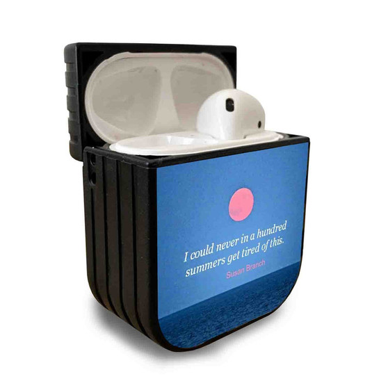 Pastele Best Endless Summer Quotes Custom Personalized AirPods Case Apple AirPods Gen 1 AirPods Gen 2 AirPods Pro Protective Cover Sublimation