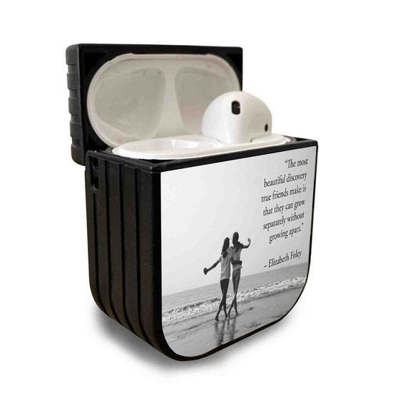 Pastele Best Miss You College Friends Quotes Custom Personalized AirPods Case Apple AirPods Gen 1 AirPods Gen 2 AirPods Pro Protective Cover Sublimation