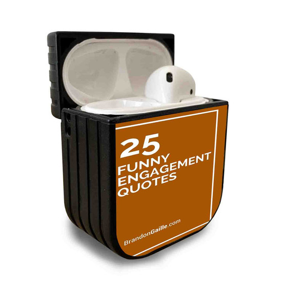 Pastele Best Funny Engagement Quotes Custom Personalized AirPods Case Apple AirPods Gen 1 AirPods Gen 2 AirPods Pro Protective Cover Sublimation