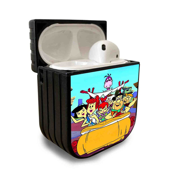 Pastele Best The Flintstones Animation Custom Personalized AirPods Case Apple AirPods Gen 1 AirPods Gen 2 AirPods Pro Protective Cover Sublimation