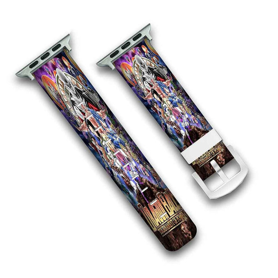 Pastele New Tournament of Power Dragon Ball Super Custom Personalized Apple Watch Band Genuine Leather Watch Band Replacement 38mm 40mm 42mm 44mm