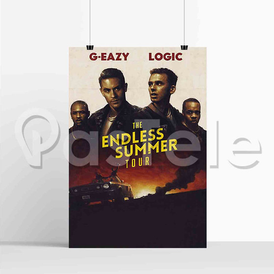 G Eazy and Logic The Endless Summer Tour Silk Poster Printed Wall Decor 20 x 13 Inch 24 x 36 Inch