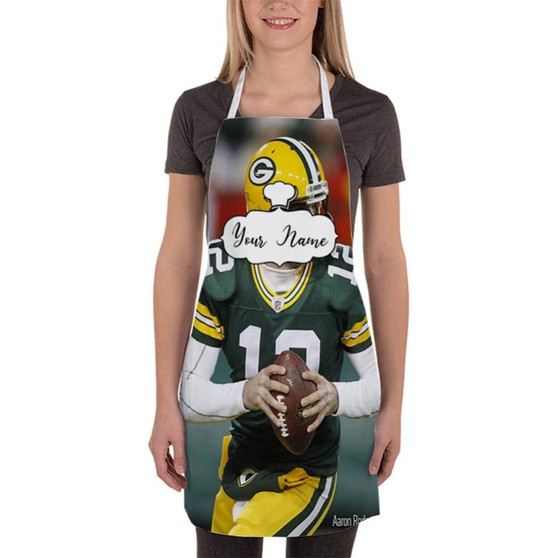 Pastele Best Aaron Rodgers NFL Custom Personalized Name Kitchen Apron