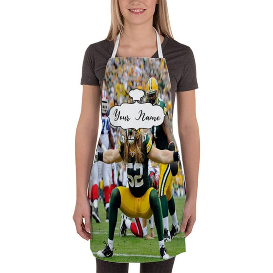 Pastele Best Clay Matthews Green Bay Packers NFL Custom Personalized Name Kitchen Apron