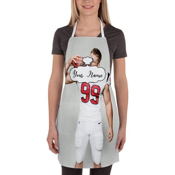 Pastele Best JJ Watt NFL Custom Personalized Name Kitchen Apron