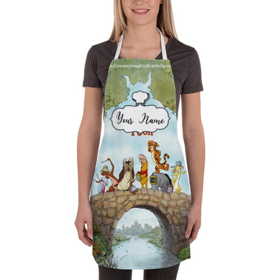 Pastele Best Winnie The Pooh and Friends Disney Custom Personalized Name Kitchen Apron