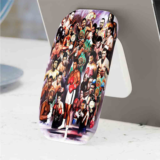 Pastele Best Greatest Boxing Champions 25 Legends Phone Click-On Grip Custom Pop Up Stand Holder Apple iPhone Samsung