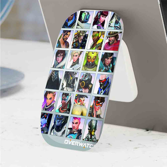 Pastele Best Overwatch Characters Phone Click-On Grip Custom Pop Up Stand Holder Apple iPhone Samsung