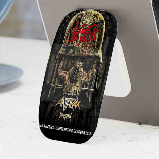 Pastele Best Slayer Anthrax Death Angel Tour 2016 Phone Click-On Grip Custom Pop Up Stand Holder Apple iPhone Samsung
