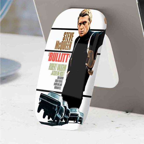 Pastele Best Steve Mc Queen Bullitt Ford Mustang Phone Click-On Grip Custom Pop Up Stand Holder Apple iPhone Samsung