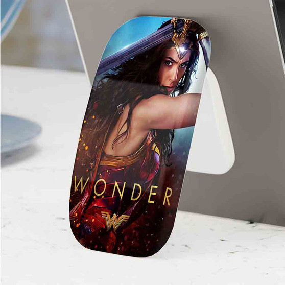 Pastele Best Wonder Woman DC Comics 2017 2 Phone Click-On Grip Custom Pop Up Stand Holder Apple iPhone Samsung