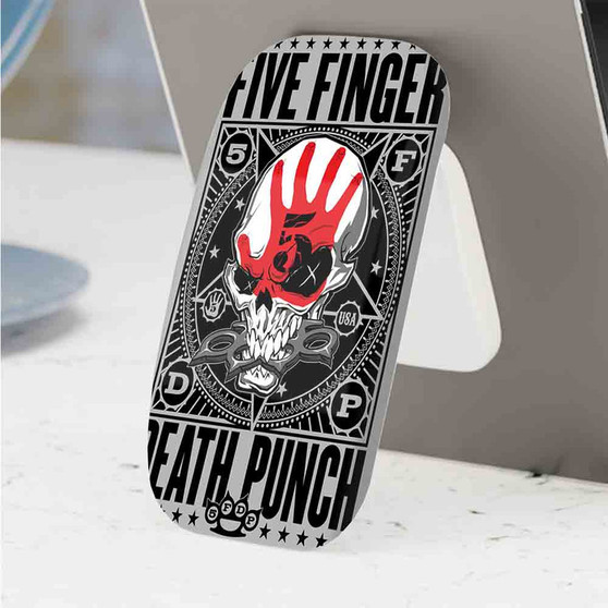 Pastele Best Five Finger Death Punch Phone Click-On Grip Custom Pop Up Stand Holder Apple iPhone Samsung