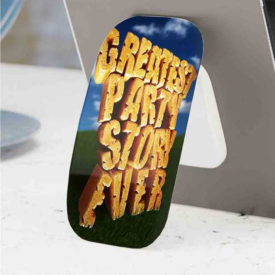 Pastele Best Greatest Party Story Ever Phone Click-On Grip Custom Pop Up Stand Holder Apple iPhone Samsung