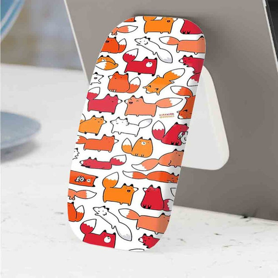 Pastele Best Foxy Foxes Phone Click-On Grip Custom Pop Up Stand Holder Apple iPhone Samsung