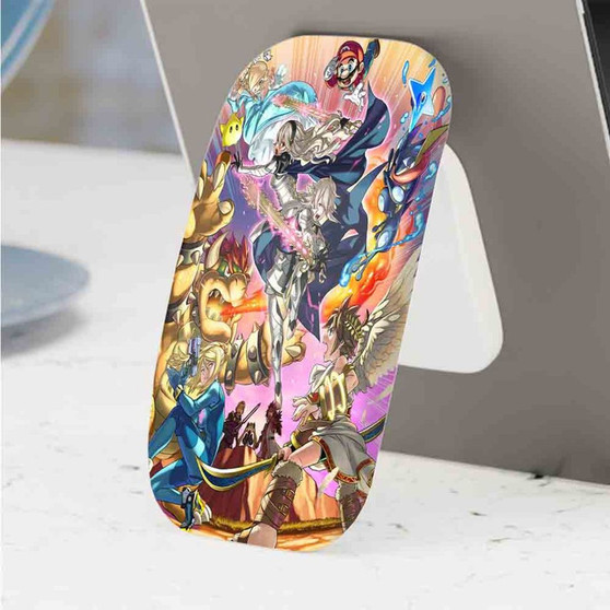 Pastele Best Smash Bros Phone Click-On Grip Custom Pop Up Stand Holder Apple iPhone Samsung