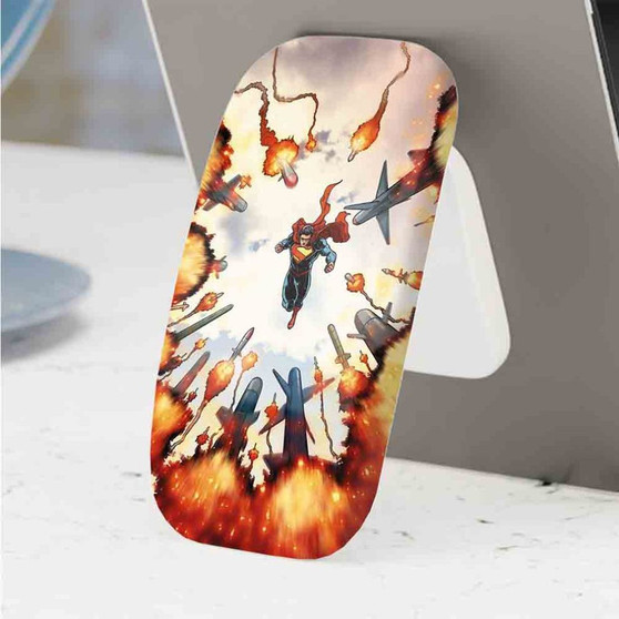 Pastele Best Superman Comic Phone Click-On Grip Custom Pop Up Stand Holder Apple iPhone Samsung