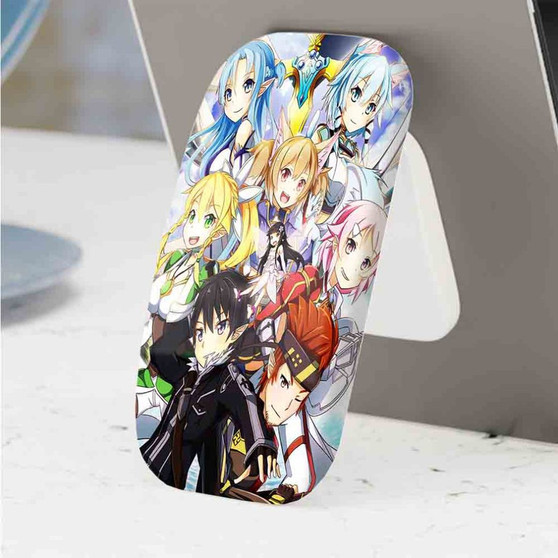 Pastele Best Sword Art Online Silica and Pina Phone Click-On Grip Custom Pop Up Stand Holder Apple iPhone Samsung