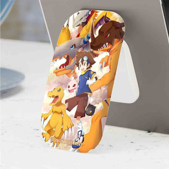 Pastele Best Taichi and Agumon Evolutions Digimon Phone Click-On Grip Custom Pop Up Stand Holder Apple iPhone Samsung