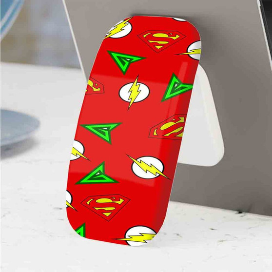 Pastele Best The Flash Superheroes DC Comics Phone Click-On Grip Custom Pop Up Stand Holder Apple iPhone Samsung