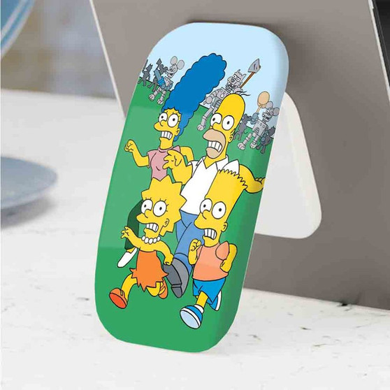 Pastele Best The Simpsons Family Phone Click-On Grip Custom Pop Up Stand Holder Apple iPhone Samsung