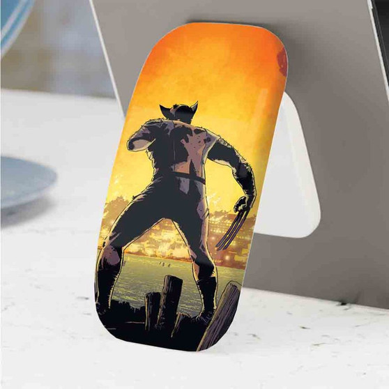 Pastele Best Wolverine Marvel Phone Click-On Grip Custom Pop Up Stand Holder Apple iPhone Samsung