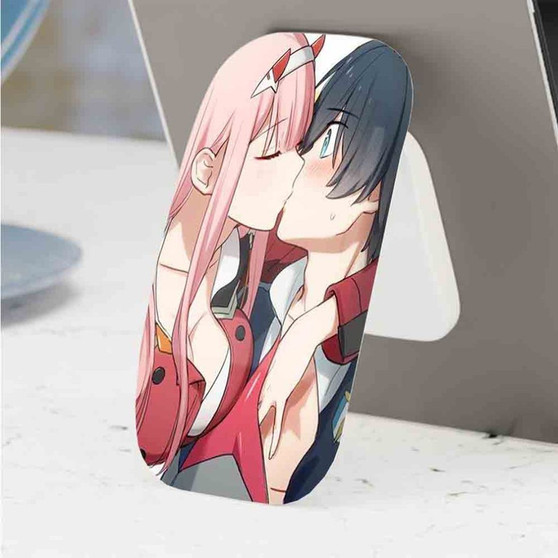 Pastele Best Zero Two and Hiro Kiss Phone Click-On Grip Custom Pop Up Stand Holder Apple iPhone Samsung