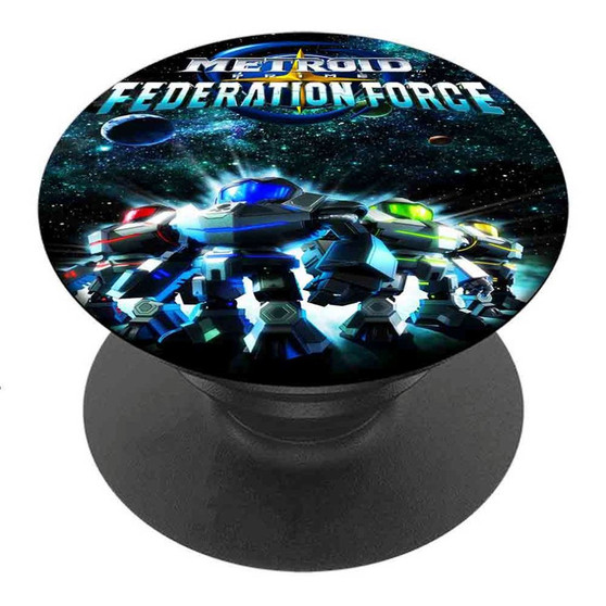 Pastele Best MEtroid Prime Federation Force Custom Personalized PopSockets Phone Grip Holder Pop Up Phone Stand
