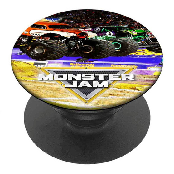 Pastele Best Monster Jam Custom Personalized PopSockets Phone Grip Holder Pop Up Phone Stand