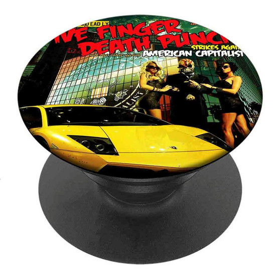 Pastele Best The Furious Deadly Five Finger Death Punch Custom Personalized PopSockets Phone Grip Holder Pop Up Phone Stand