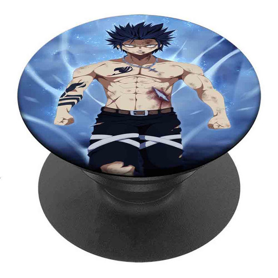 Pastele Best Gray Fairy Tail Custom Personalized PopSockets Phone Grip Holder Pop Up Phone Stand