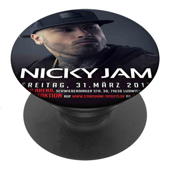 Pastele Best Nicky Jam Custom Personalized PopSockets Phone Grip Holder Pop Up Phone Stand