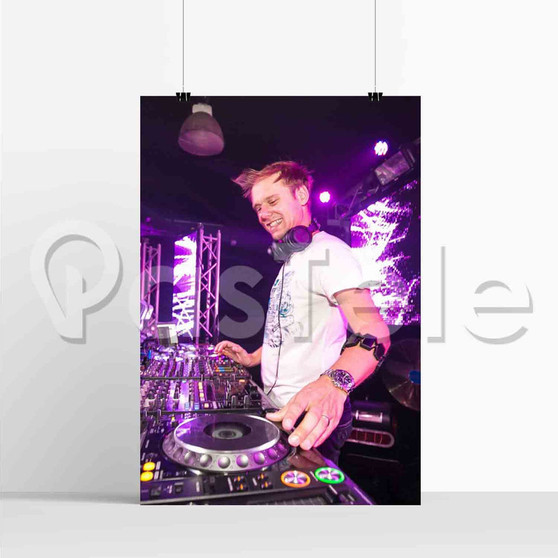 Armin van Buuren DJ Silk Custom Poster Printed Wall Decor 20 x 13 Inch 24 x 36 Inch