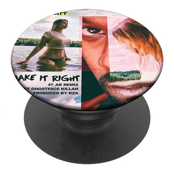 Pastele Best Halley Hiatt Make It Right Custom Personalized PopSockets Phone Grip Holder Pop Up Phone Stand