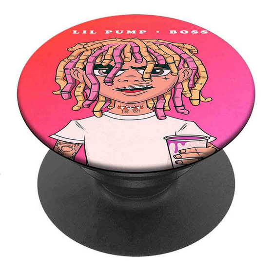 Pastele Best Lil Pump Boss Custom Personalized PopSockets Phone Grip Holder Pop Up Phone Stand
