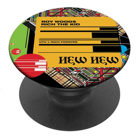 Pastele Best New New Roy Wood Feat Rich The Kid Custom Personalized PopSockets Phone Grip Holder Pop Up Phone Stand