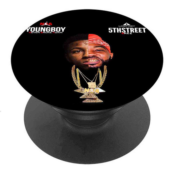 Pastele Best Solid Young Boy Never Broke Again 5th Street Bree Custom Personalized PopSockets Phone Grip Holder Pop Up Phone Stand