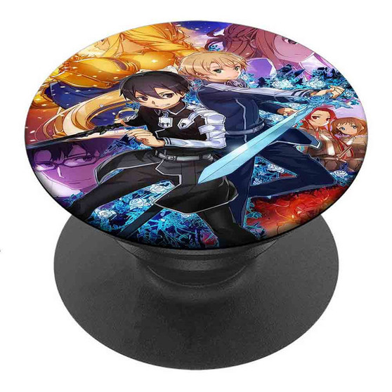 Pastele Best Sword Art Online Anime Custom Personalized PopSockets Phone Grip Holder Pop Up Phone Stand