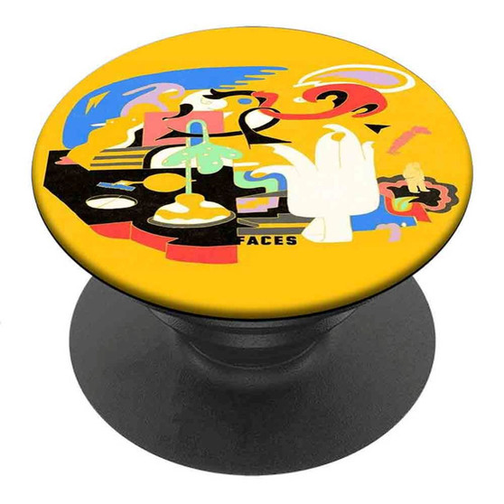 Pastele Best Mac Miller Faces Custom Personalized PopSockets Phone Grip Holder Pop Up Phone Stand