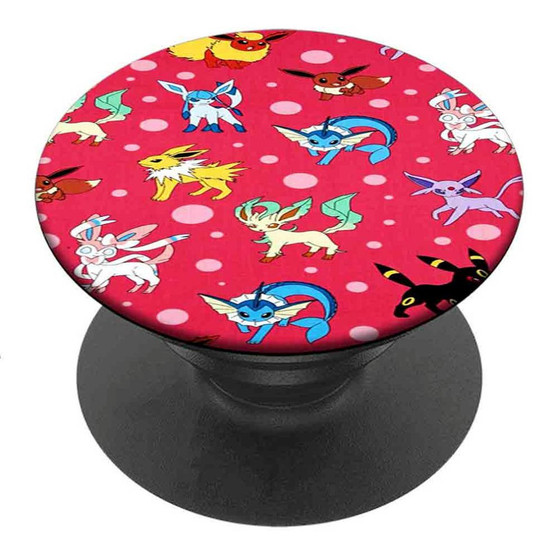 Pastele Best Pokemon Evolution Characters Custom Personalized PopSockets Phone Grip Holder Pop Up Phone Stand